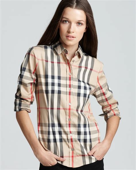 burberry brit blouse|Burberry shirt women sale clearance.